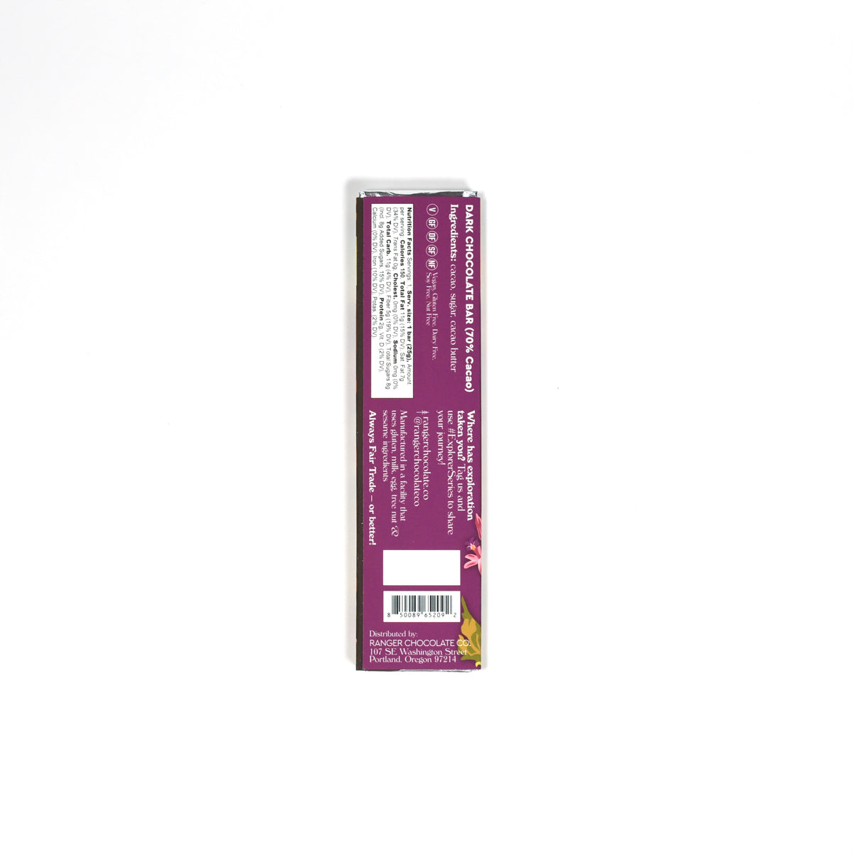 Explorer Series, Dark Chocolate Bar