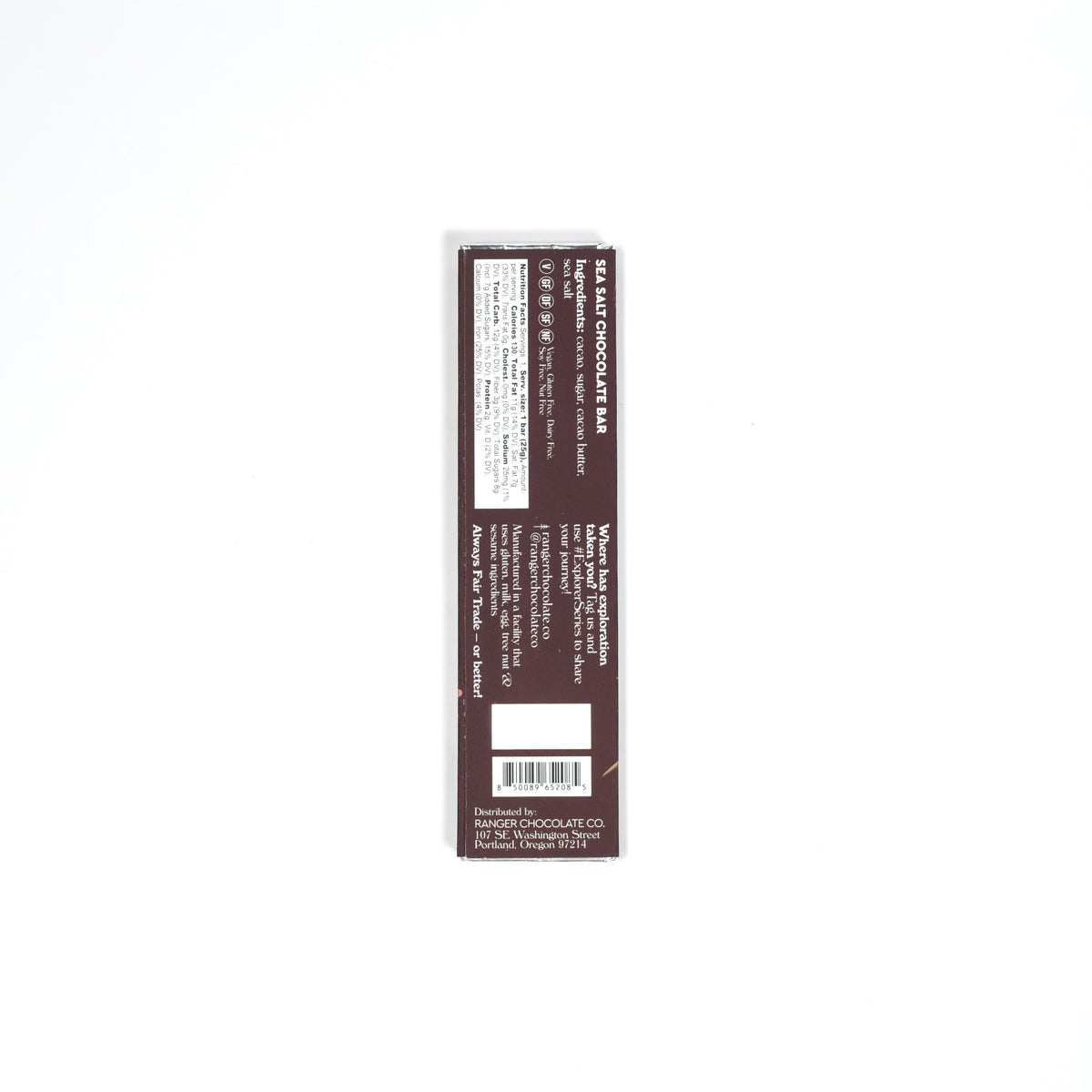 Explorer Series, Sea Salt Chocolate Bar
