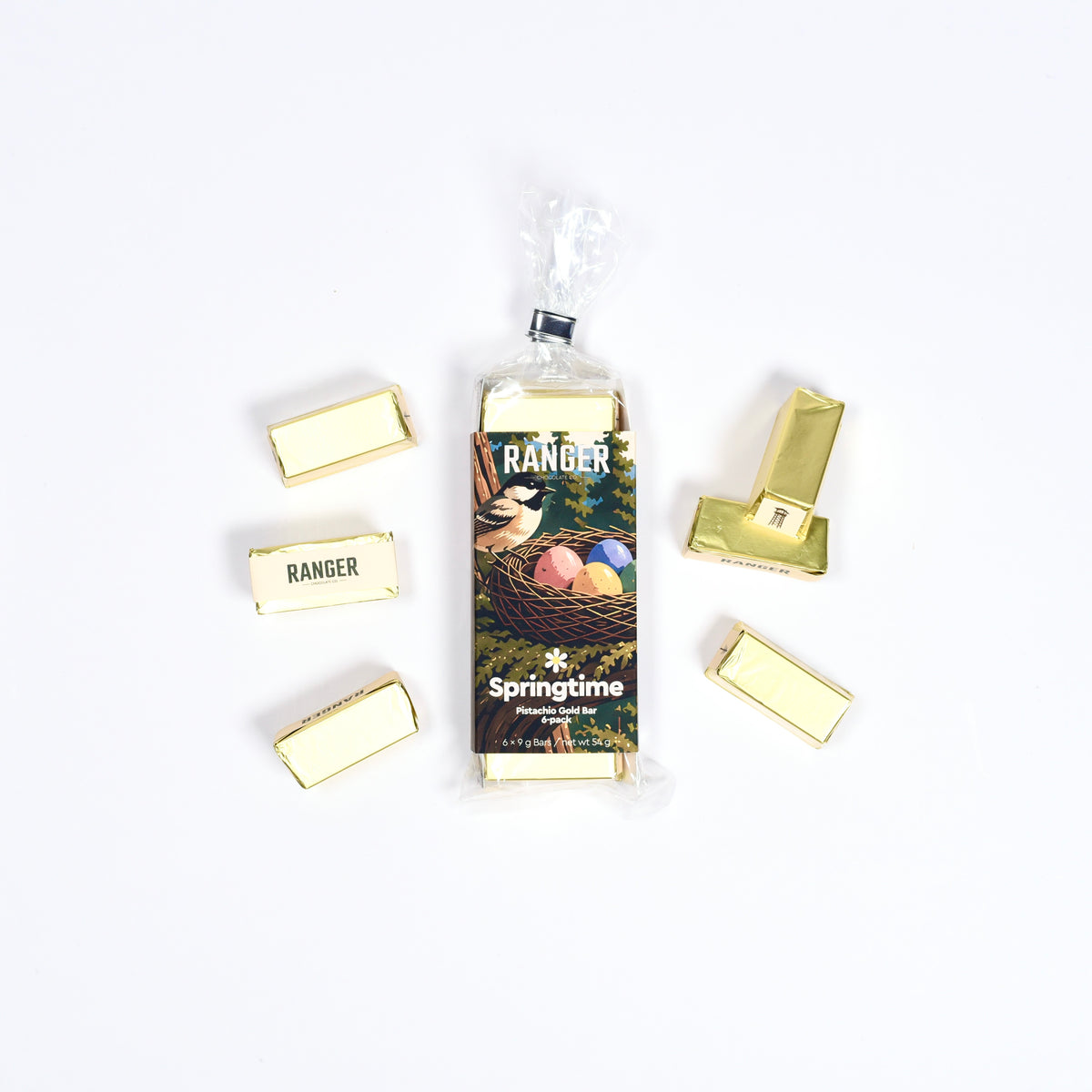 Springtime Pistachio Gold Bar, 6-Pack (Spring/Easter)